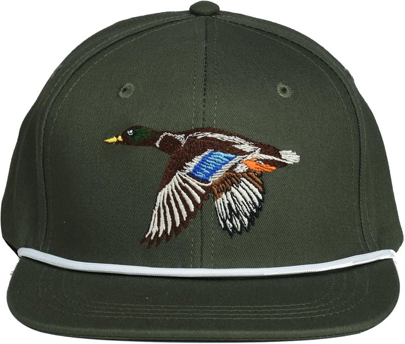EDTREK Performance Outdoorsman Snapback Truck Hat with Flat Brim - Unique Animal Embroidery - Image 2